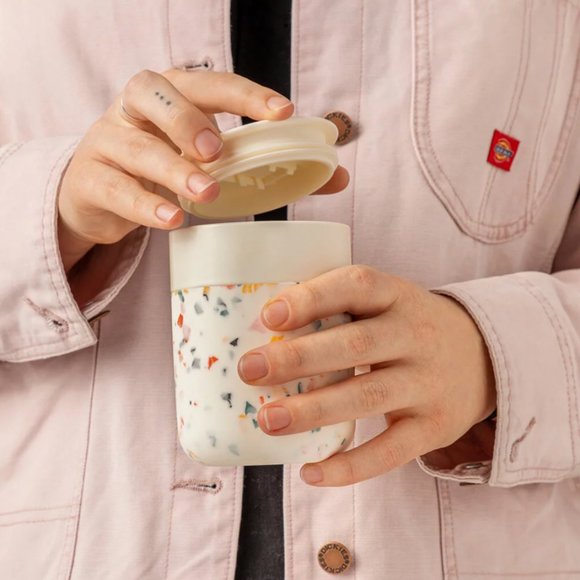 NEW IN BOX/ONE LEFT W&P 12oz. Porter Mug Limited Edition Cream Terrazzo - Picture 2 of 3